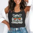 Retro Raccoon Animal Lover Flowy Tank - Cute Sunglasses Style
