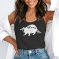 Retro Trashpanda On The Half Moon Vintage Raccoon Flowy Tank