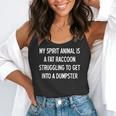 Sarcastic Raccoon Humor Tank | Funny Flowy Top for Relaxation