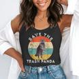 Save the Trash Panda Raccoon Flowy Tank - Vintage Sunset Design