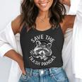 Save The Trash Pandas Raccoon Animal Lover Flowy Tank