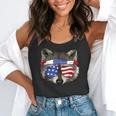 USA Patriotic Raccoon Shirt July 4th T-Shirt Trash Panda Flowy Tank
