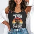 Vintage Retro Save The Trash Pandas Raccoon Flowy Tank