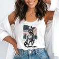 Raccoon Cowboy Western Country Tank - Vintage Flowy Sleeveless Top