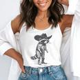 Racoon Cowboy Graphic Tank Top - Unisex Flowy Meme Style