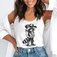 Western Raccoon Cowboy Cowgirl Country Flowy Tank for Unisex