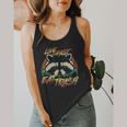 Live Fast Eat Trash Retro Trash Panda Raccoon Flowy Tank