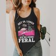 Get In Loser We’Re Going Feral Raccoon Opossum Meme Flowy Tank