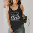 Not My Trash Not My Dumpster Cute Baby Raccoon Flowy Tank