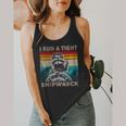 Raccoon Captain Vintage Flowy Tank – Nautical Humor for Casual Wear