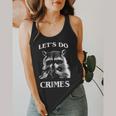 Raccoon Let's Do Crimes Flowy Tank - Cute Animal Theme for Men