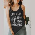 Raccoon Lover Flowy Tank | Charming Raccoon Design for Girls