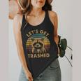 Raccoon Lovers Flowy Tank - Cute Animal Theme for Fun Vibes