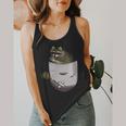 Raccoon Lover's Flowy Tank Top - Cute Pocket Animal Design