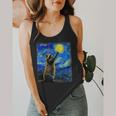 Raccoon Starry Night Flowy Tank | Van Gogh Art for Raccoon Lovers