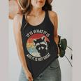 Raccoon Vintage Flowy Tank - Chill Vibes Unisex Top
