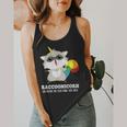 Racoonicorn Trash Panda Raccoon With Unicorn Horn Flowy Tank