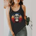 Retro Panda In Sunglasses BBQ Pool Party Panda Flowy Tank
