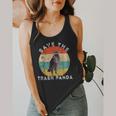 Save the Trash Panda Raccoon Flowy Tank - Vintage Sunset Design