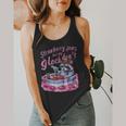 Strawberry Jam Raccoon Flowy Tank | Fun Summer Unisex Top