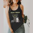 Team Trash Opossum Raccoon Rat Animals Garbage Gang Short Sleeve Flowy Tank