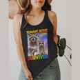 Tummy Ache Survivor Raccoon Small Flowy Tank | Playful Comfort