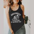Undiagnosed But Something Ain't Right Cowboy Raccoon Flowy Tank