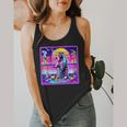 Vaporwave Raccoon Retrowave Synthwave Raccoon Meme Flowy Tank