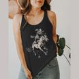 Vintage Cowboy Raccoon Horse Riding Retro 90s Flowy Tank Top
