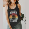 Vintage Retro Save The Trash Pandas Raccoon Flowy Tank