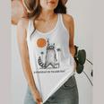 Everyday Is Trash Day Retro 90s Sunset Raccoon Trash Panda Flowy Tank