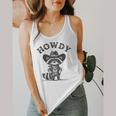 Howdy Cowboy Raccoon Flowy Tank for Men & Women - Fun Animal Design