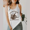 Not My Trash Not My Dumpster Sarcastic Raccoon Flowy Tank