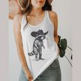 Racoon Cowboy Graphic Tank Top - Unisex Flowy Meme Style
