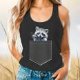 Cute Raccoon Pocket | Flowy Tank Top for Animal Lovers
