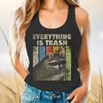 Everything Is Trash Retro Raccoon Lover Camping Flowy Tank