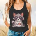Raccoon Cookie Lover - Small Flowy Tank for Adults