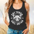 Raccoon Eat Trash Hail Satan Gothic Racoon Flowy Tank