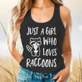 Raccoon Lover Flowy Tank | Charming Raccoon Design for Girls
