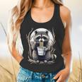 Raccoon Noodle Cup Graphic | Unisex Flowy Tank Top | Fun & Stylish