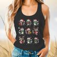 Raccoon Pajama Tank - Flowy Christmas Light Design for Lovers