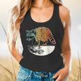 Retro Trashpanda On The Half Moon Vintage Raccoon Flowy Tank