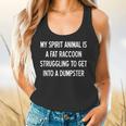 Sarcastic Raccoon Humor Tank | Funny Flowy Top for Relaxation