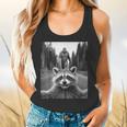 Sasquatch Bigfoot & Raccoon Selfie Flowy Tank | Funny Unisex Top