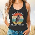 Save the Trash Panda Raccoon Flowy Tank - Vintage Sunset Design