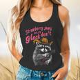 Strawberry Jams But My Don't Raccoon Flowy Tank
