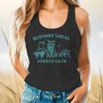 Support-Local-Street-Cat Vintage Raccoon Opossum Skunk Flowy Tank