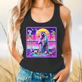 Vaporwave Raccoon Retrowave Synthwave Raccoon Meme Flowy Tank
