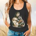 Vintage Distressed Jesus Hugging Raccoon Raccoon Lover Flowy Tank