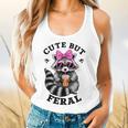 Cute But Feral Colorful Racoon With Sunglasses Racoon Small Flowy Tank
